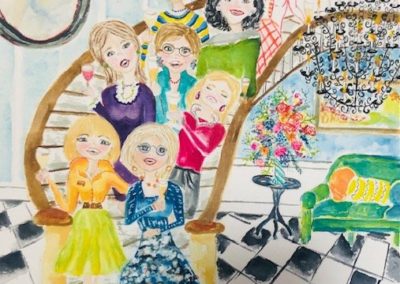 Cocktails on the Staircase